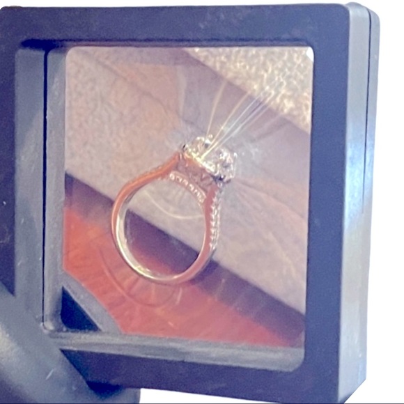 Sterling Silver Engagement & Wedding Rings in heavy sterling! Gorgeous on hand! - Picture 3 of 11